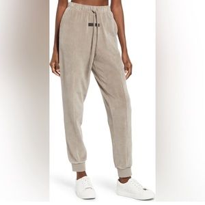 ESSENTIALS x FEAR OF GOD cotton blend velour sweatpants